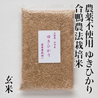 無農薬ゆきひかり玄米1kg